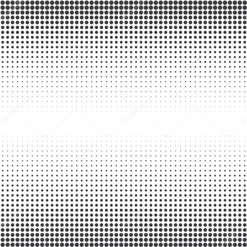 Black  dots on the white background