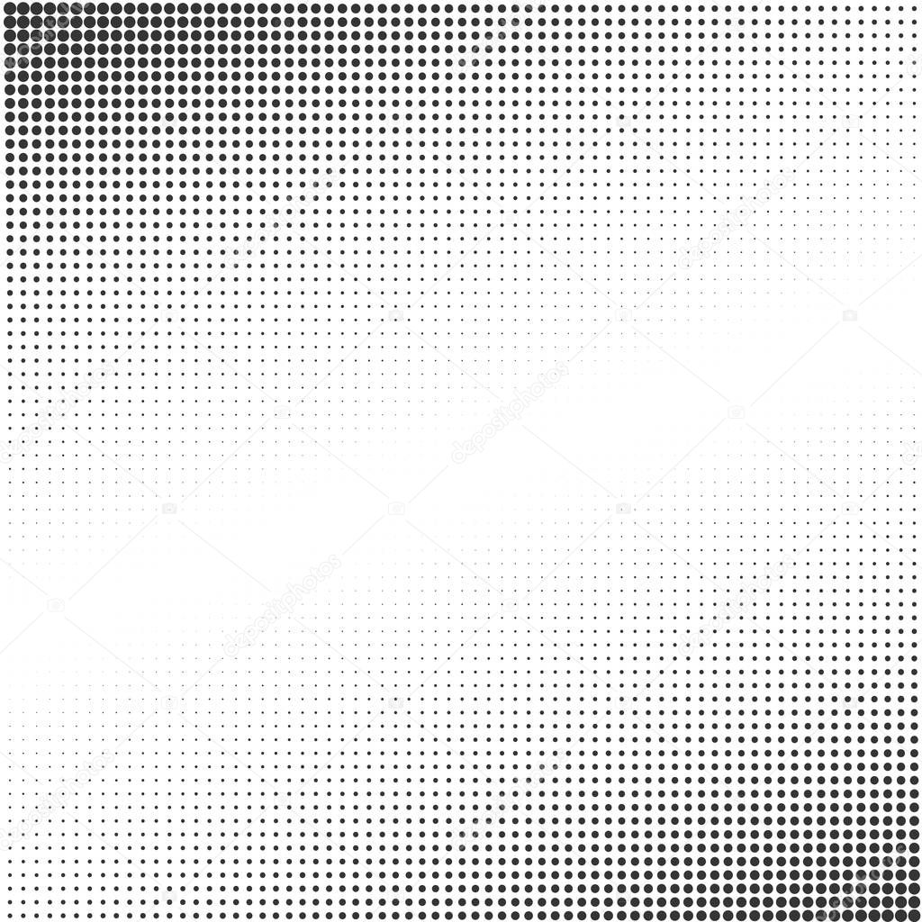 Black  dots on the white background