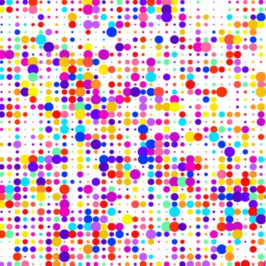 Beyaz arkaplanda çok renkli çemberler  