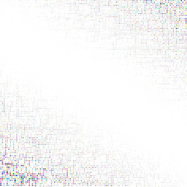 白い背景にカラフルな点があり — ストックベクタ