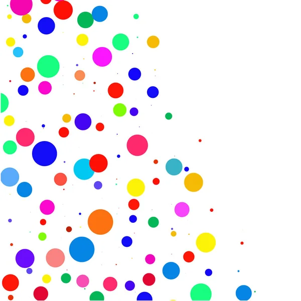 Pois Multicolores Sur Fond Blanc — Image vectorielle