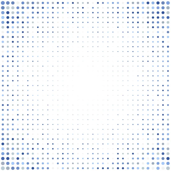 Mozaika Niebieskimi Kropkami Białym Tle — Wektor stockowy