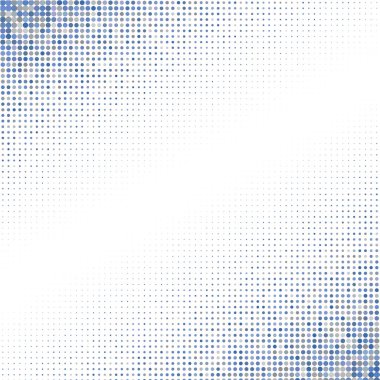 Mavi ve gri noktalı beyaz arka plan 