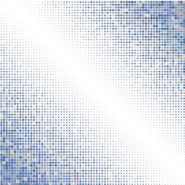 Mavi ve gri noktalı beyaz arka plan 