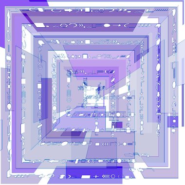 Geometrik şekilli kare