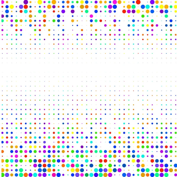 Farbige Punkte Auf Weißem Hintergrund — Stockvektor