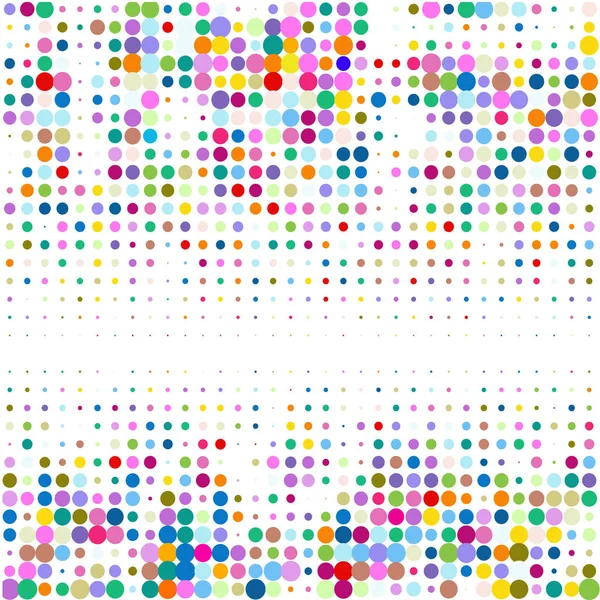 Colored Dots White Background — Stock Vector