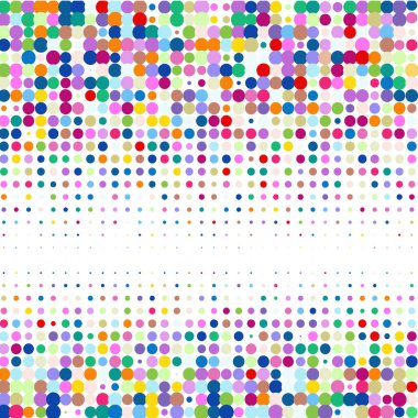 Beyaz arka plan üzerinde renkli nokta  