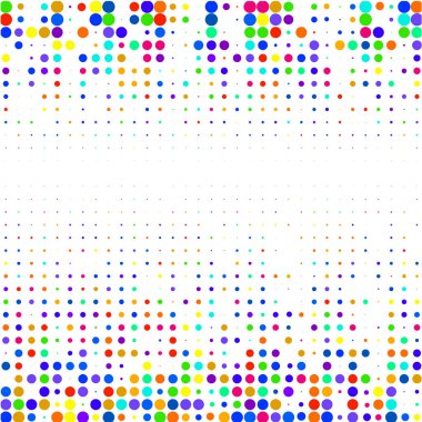 Beyaz arka plan üzerinde renkli nokta  