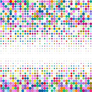 Beyaz arka plan üzerinde renkli nokta  