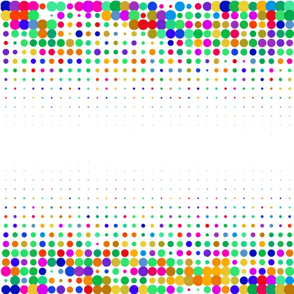 Colored Dots White Background — Stock Vector