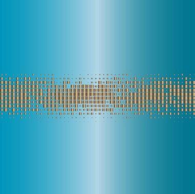 Abstract blue background with ornament