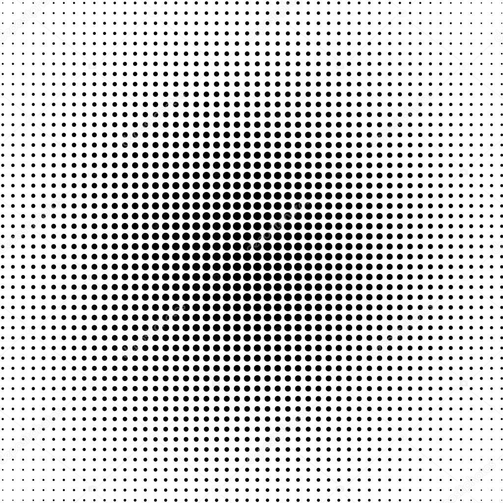 Black dots on white background