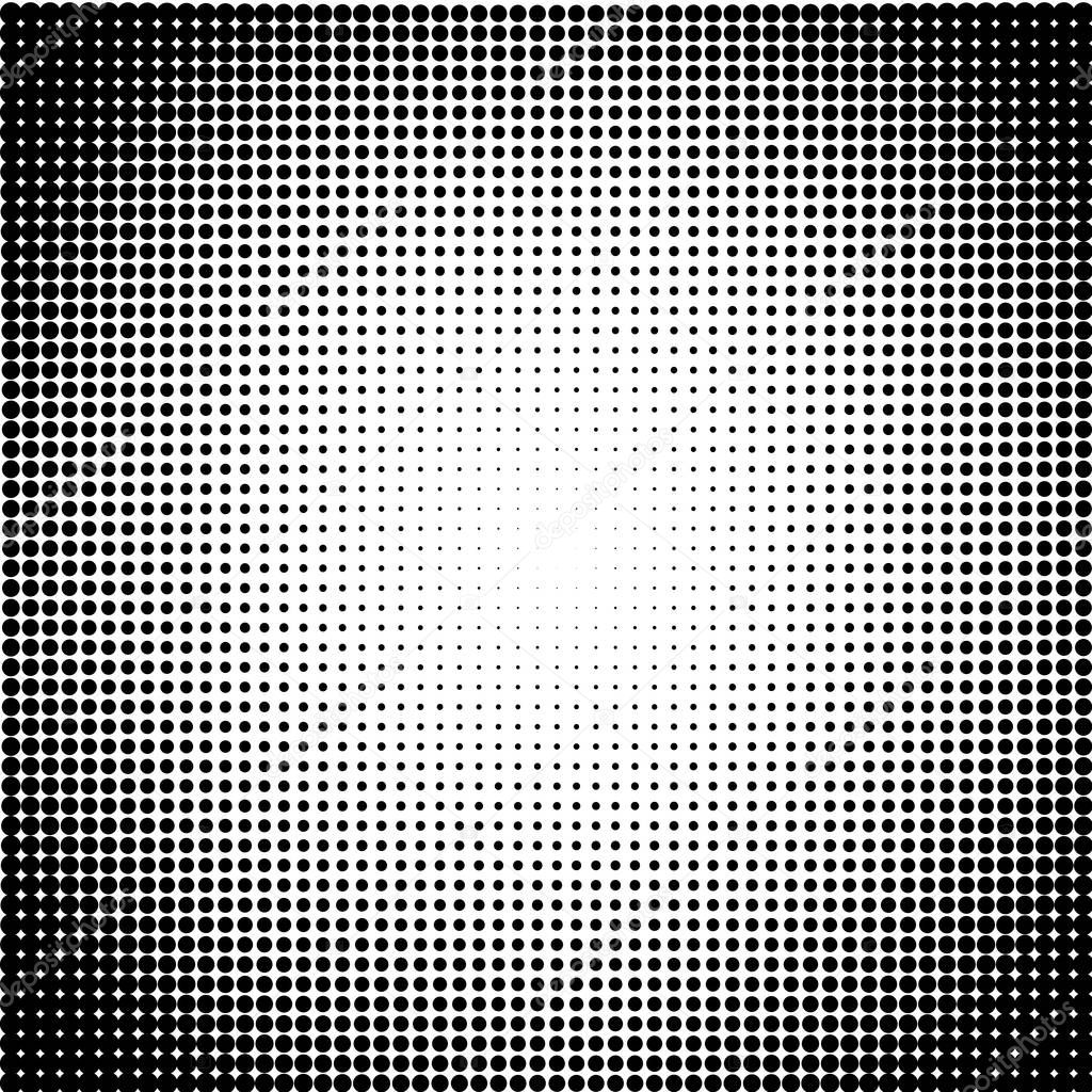 Black dots on white background