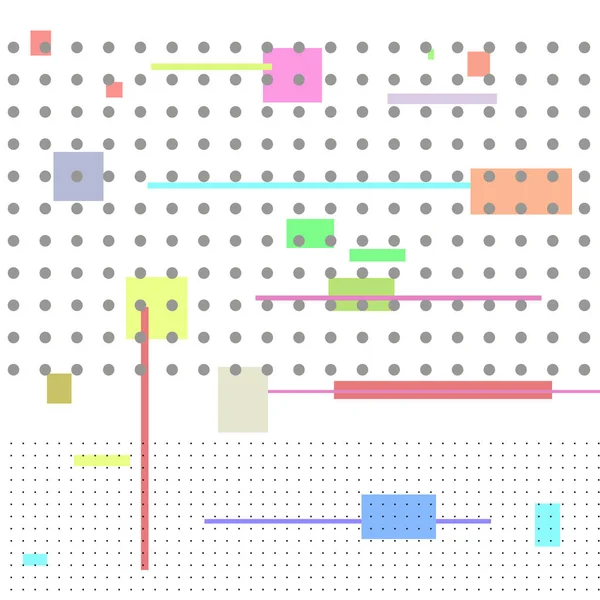 Linien Rechtecke Und Kreise — Stockvektor