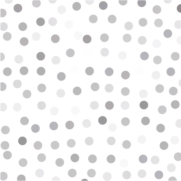 Gray Polka Dots White Background — Stock Vector