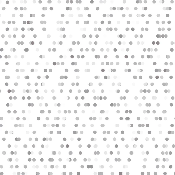 Gray Polka Dots White Background — 스톡 벡터