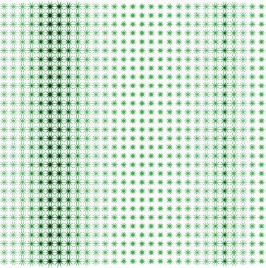 Soyut çiçeklerle süslenmiş.