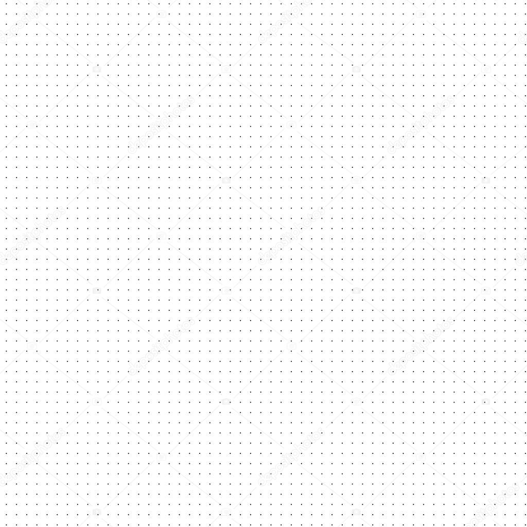 Black dots on white background