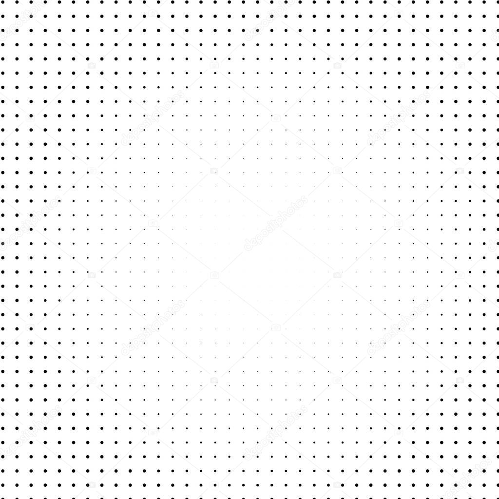 Black dots on the white background