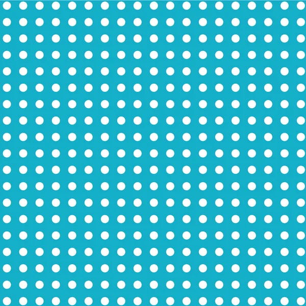 Blue Background White Polka Dots — Stock Vector
