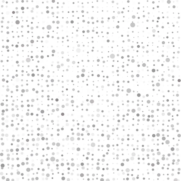 Gray Polka Dots White Background — Stock Vector