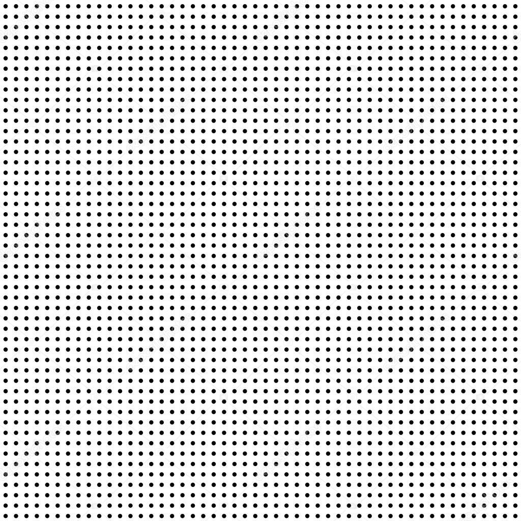 Black dots on white background