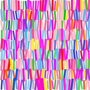 Beyaz arkaplanda çok renkli çubuklar 