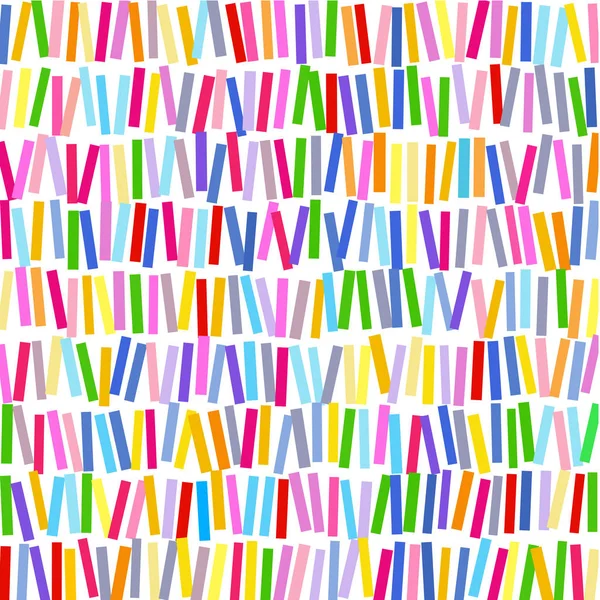 Multicolored Sticks White Background — Stock Vector