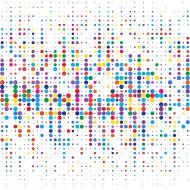   Beyaz arkaplanda renkli benekler 