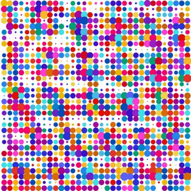    Beyaz arkaplanda renkli benekler 