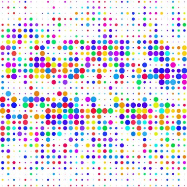    Beyaz arkaplanda renkli benekler 