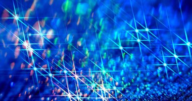 Parlak yıldızlı mavi arkaplan