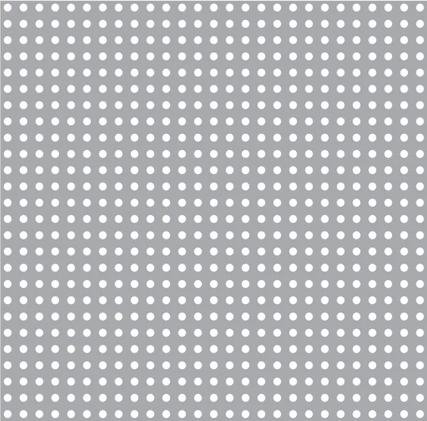 White Polka Dots Gray Background — Stock Vector