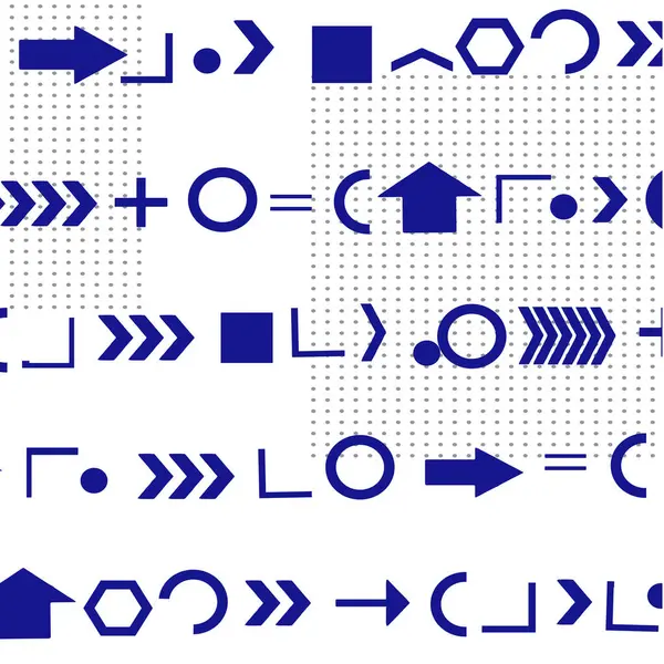 Formes Géométriques Signes Arithmétiques — Image vectorielle