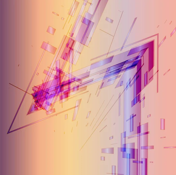 Zigzag Met Geometrische Vormen — Stockfoto