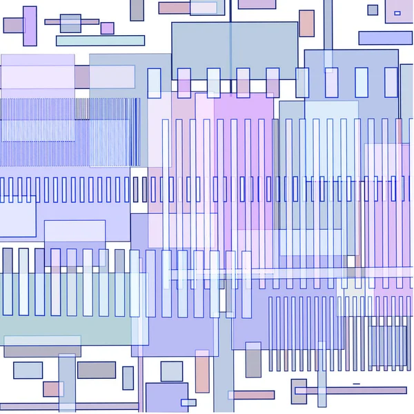 Hintergrund Blauer Geometrischer Formen — Stockvektor