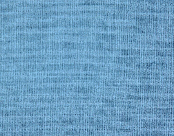 Texturované Pozadí Modrého Přírodního Textilu — Stock fotografie
