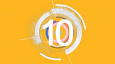 On numaralı soyut arkaplan