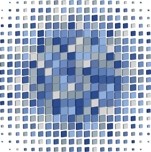 Soyut Mavi Mozaik Arkaplan — Stok Vektör