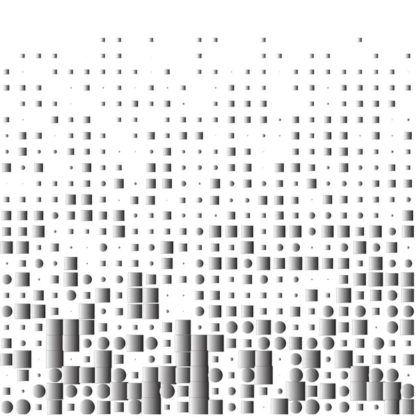 Fond Abstrait Avec Carrés Sphères — Image vectorielle