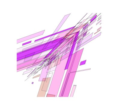 Geometrik şekillerin soyut arkaplanı   