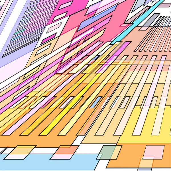 Abstracte Achtergrond Van Geometrische Vormen — Stockvector