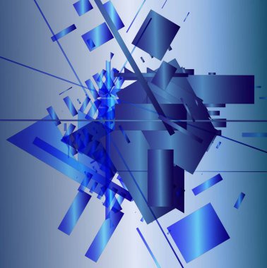 geometrik şekilli mavi arkaplan   