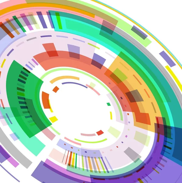彩色几何形状的圆形 — 图库矢量图片