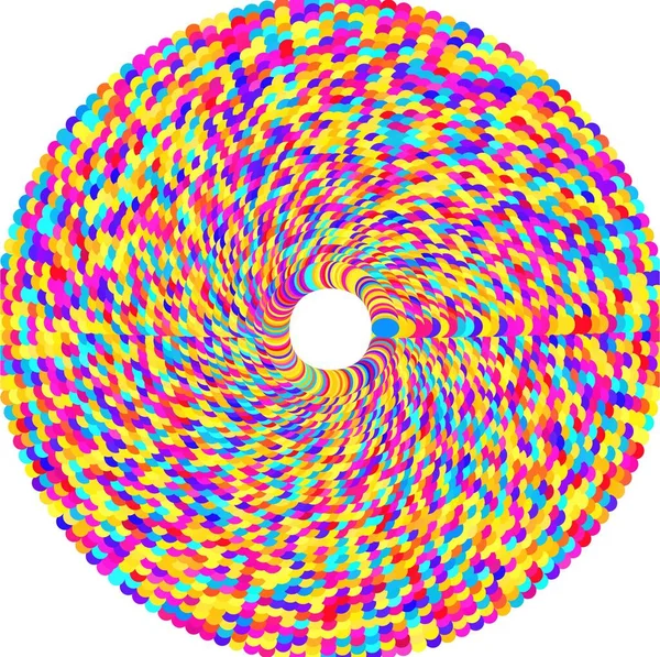 Cercle Coloré Sur Fond Blanc — Image vectorielle