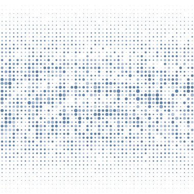 Beyaz arkaplanda mavi noktalar 