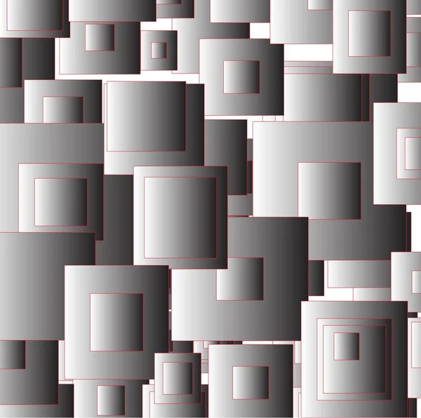 Abstrakter Hintergrund Mit Quadraten — Stockvektor