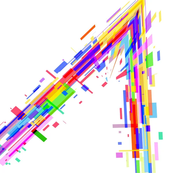 Esquina Formas Geométricas Colores — Archivo Imágenes Vectoriales