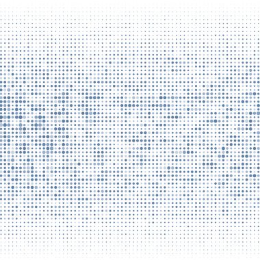 Beyaz arkaplanda mavi noktalar 